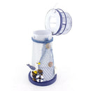 Wrought Iron Nautical Lighthouse Lantern Candle Holder 18cm Seabirds & Boat