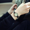 Ulzzang Black Wristband Ladies Fashion Classic Retro Magic Dial Alloy Ultra
