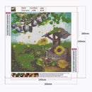 Garden 5D DIY Full Round Drill Diamond Painting Decor Needlework (C1298) A
