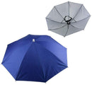 2PCS Umbrella Hat Headwear for Outdoor Fishing Gardening Beach (Royal Blue)