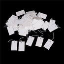 100Pcs White Paper Jewelry Clothes Label Price Tags With Elastic String 5*3c â„–#