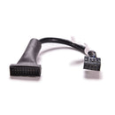 USB 2.0 9Pin Motherboard Female to 20Pin USB 3.0 Housing Male Adapter Cable  OS