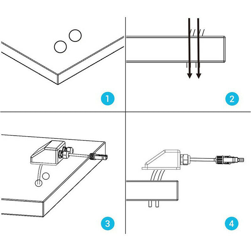Roof Wire Entry Gland Box Solar Panel Cable Motorhome Caravan BoatB Hn