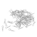 Universal 1.5mm Diameter R-Shaped Cotter Clips Hitch Pin Clip, Pack of 100