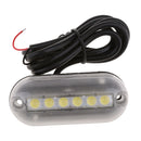 2x 12V White Light Stainless Steel Underwater Boat Marine 6 LED Light