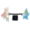 Solar Powered 12LED Butterfly Fairy String Light Lamp Outdoor Garden Decoration