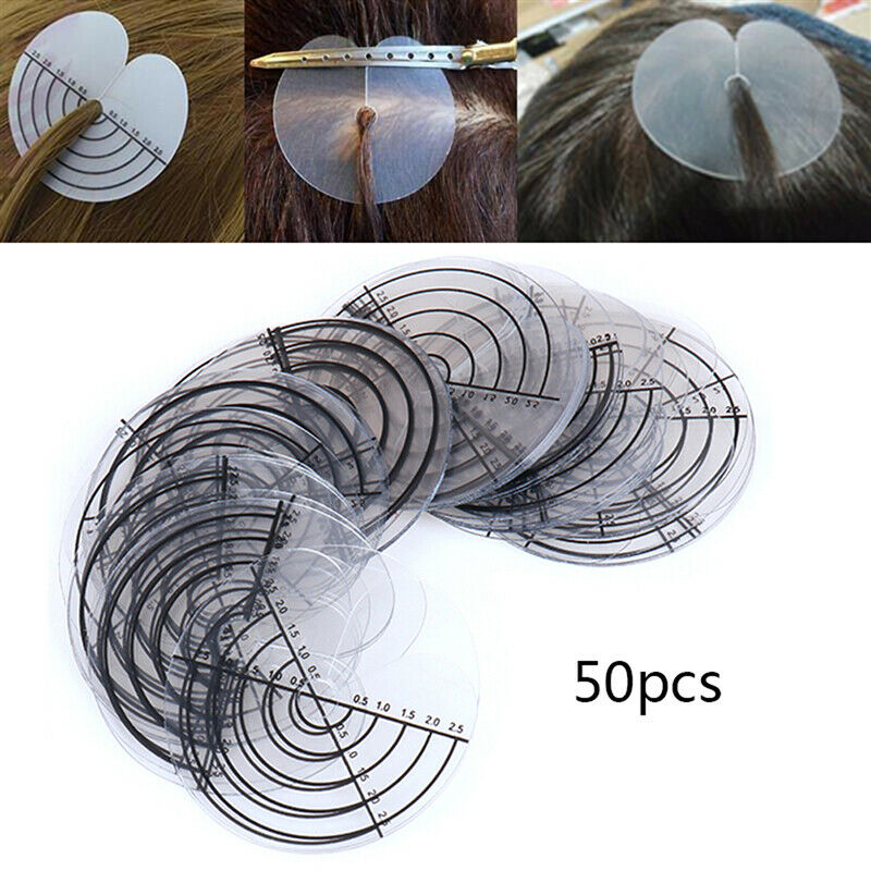 50pcs/lot Heat Protector Shields Keratin Tip Hair Extension Salon With scaleFT