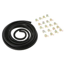 3 meters 1/8" ID Fuel Line + 20pcs 2/5" ID Hose Clamps Fits Small Engine