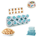 0-9 Numbers Cake Mold Fondant Cookies Plunger Cutter Mold DIY Chocolate Sug