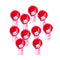10Pcs Japanese Hand Painted Glass Wind Chime Edo Furin (Oriental Cherry)