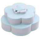 Funny Petal-Shaped Rotating Snack Serving Tray Sectional Candy Nut Box PartyM4X5