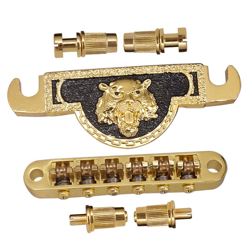 1 Set Zinc Alloy Bridge & Tailpiece for Gibson Les Paul Guitar Replacements,