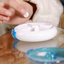 7Grids Round Medicine Vitamin Box Case Storage Dispenser Durable New