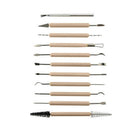 11 Pieces Clay Pottery Arts & Craft Sculpting Wood Carving Modelling Tool Set