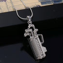 Unique Ladies Woman's Crystal Golf Necklace College Charms Sports Jewelry