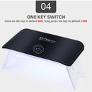 24W Nail Dryer LED UV Lamp Micro USB Gel Varnish Curing Machine For Home Use Ew