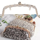 22cm Fashion Metal Rhinestone Purse Handle Bag DIY Craft Frame Kiss Clasp Lock