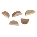 50x Rustic Half Round Cut Wood Log Slice for Wedding Table Decoration Craft