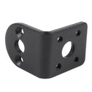 Black Metal L Shaped Mounting Bracket Holder for 25mm Gear Motor E4D6