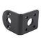 Black Metal L Shaped Mounting Bracket Holder for 25mm Gear Motor E4D6