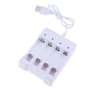 1Piece Smart Battery Charger For C D AA AAA MQ 4-Slots Rechargeable Batteries