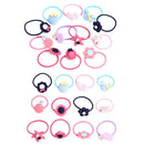 10Pcs Girl hair band ties rope ring elastic hairband ponytail BD3C