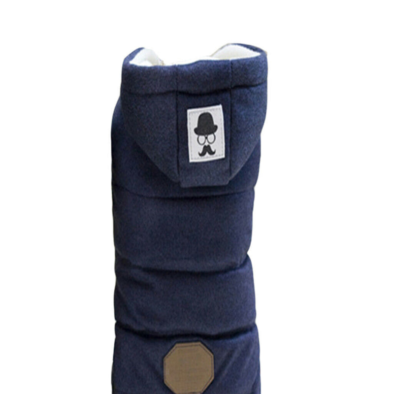 Christmas Winter Outfit Dog Cotton Jacket Sweater Jumpsuit Puppy Vest M