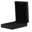 LED Lighted Necklace Box Rubber + Plush Pendant Case for Jewelry Display We