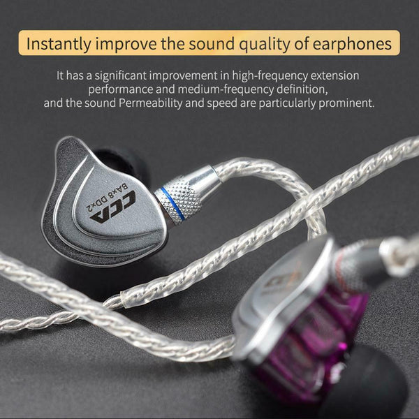 Universal CCA 100 Core 4 Strands Headset Line for HIFI C10 C16 Earphones #gib