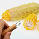 4 pcs Stainless Steel Corn On The Cob Skewers BBQ Prongs Holder Sweetcorn F P8D6