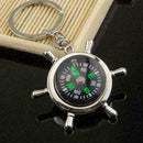 Fashion Unisex Compass Metal Car Keyring Keychain Key Chain Ring Hot Keyfob Z0X0