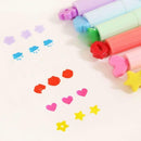 3PC Cute Color Highlighters Inks Stamp Pen Creative Marker Pen school Stationery