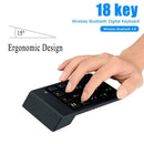 Mini Bluetooth Numeric Keypad Wireless Number Pad 18 Keys Keyboard for PC