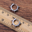 Rivet Spike Ear Clip Earrings Stainless Steel Ear Studs Earrings Punk Jewelry ME