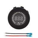 New 12V-24V Car Motorcycle LED Digital Display Voltmeter Waterproof Meter Blue