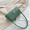 Alligator Pattern Women Handbags Leather Retro Shoulder Totes Bag (Green)