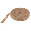 11yd 15mm Width Natural Burlap Lace Ribbon for Crafts Straw Hat Sewing Weaving