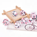 7Pcs/Set Polyhedral Games Dice Multi Sides Dice for Board Game Bloody Di_