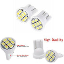 10X T10 8SMD 1206 White LED Interior Show Wide License Plate Light Bulb LampJC.