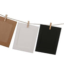 10pcs Paper Photo Frame 6inch hanging with Clip Cord