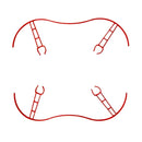 2PCS QR Propeller Bumper Guard For Parrot Bebop 2.0 Prop Protector Red