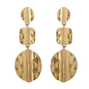 Punk Street Simple Women Zinc Alloy Irregular Geometric Long Drop Earrings A