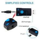 USB Wireless Adapter Bluetooth 5.0 Audio Stereo Receiver with mic for PC CarJ hN