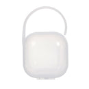 Portable Baby Pacifier Fingertip Toothbrush Container Storage Box (White) A