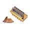 1 Set Golden Electric Guitar Tremolo Bridge String Spacing 10.5mm