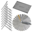 Radius Gauge Luthier Tools 32 Blades Feeler Gauge Dual Marked Metric and St