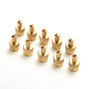 10pcs Chrome Metal Slotted Head Valve Stem Caps With Core Remover Tool Car 3CAU