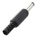 10 x Black Plastic Cover 2.1x5.5mm Male DC Power Plug Jack Connector