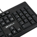 eipln E80 Wired USB Keyboard and Mouse Set Desktop Laptop Office Business G Z5A9