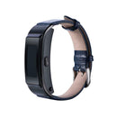 Smart Sports Bluetooth PU Leather Watch Strap for Huawei B5 18mm Blue